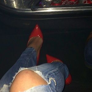 Red Patent Leather Steve Madden Pump